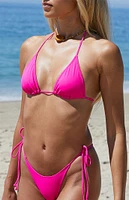 Blue Hour Pink Sydni Triangle Bikini Top