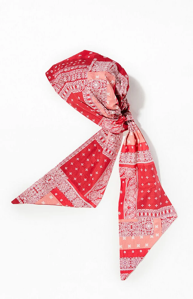 LA Hearts Red Bandana Scarf