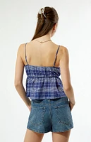 Your Favorite Plaid Babydoll Top