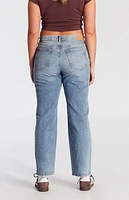 Pacsun Jordyn Stretch Low Rise Straight Leg Jeans Medium Indigo