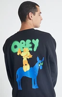 Obey Donkey Crew Neck Sweatshirt