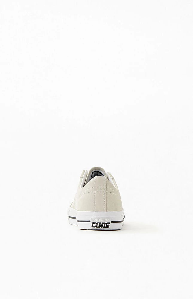 Converse Off White One Star Pro Suede Shoes