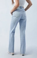 PacSun Eco Stretch Light Indigo High Waisted Bootcut Jeans