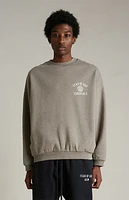 Fear of God Essentials Heather Grey University Fleece Crew Neck Sweatshirt
