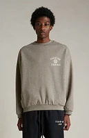 Fear of God Essentials Heather Grey University Fleece Crew Neck Sweatshirt