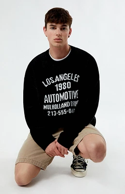 PacSun Motors Destroyed Cropped Sweater