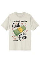 Girl Math Anything Paid Cash Is Free T-Shirt