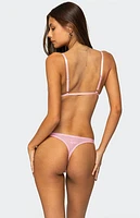 Edikted Darcie Sheer Lace Thong