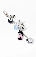 LA Hearts Mixed Heart Watch Bag Charm Keychain