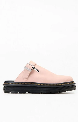Dr Martens Zebzag Suede Slingback Platform Mules