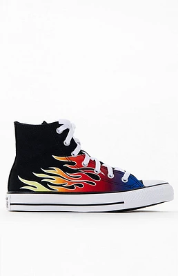 Kids Flame Chuck Taylor All Star High Top Shoes