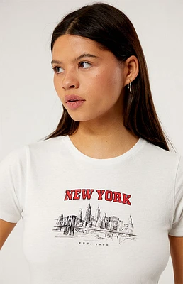 Golden Hour New York Skyline Skimmer T-Shirt