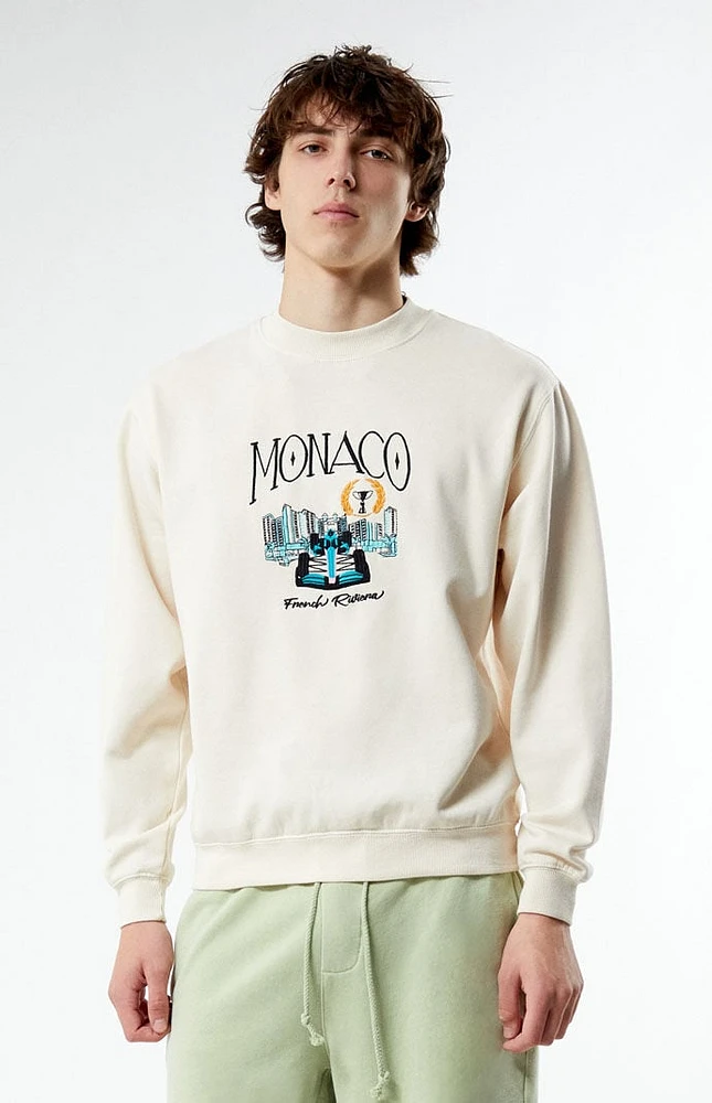 PacSun Monaco Embroidered Crew Neck Sweatshirt