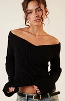 LA Hearts Lane Off-The-Shoulder Sweater