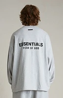 Fear of God Essentials Light Heather Grey Long Sleeve T-Shirt