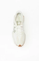 New Balance Women's White & Green 327 Sneakers