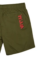 Godzilla Monster & Kanji Green Shorts