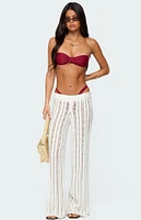 Edikted Echo Ladder Knit Pants