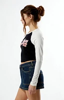 True Religion Contrast Long Sleeve Raglan T-Shirt