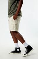 PacSun Cream Cargo Shorts