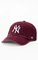 47 Brand Maroon NY Yankees Dad Hat