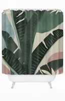 Beige Plants Shower Curtain