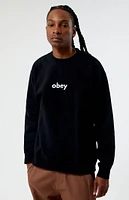 Obey Lowercase Crew Neck Sweatshirt