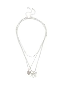 LA Hearts Mustang Layered Necklace
