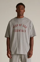 Fear of God Essentials Dark Heather Oatmeal Crew Neck T-Shirt