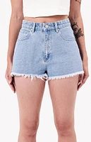 ABRAND High Waisted Relaxed Denim Shorts