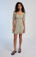 Obey Cleo Flower Mini Dress