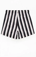 Pacsun Basket Dark Striped 4.5" Swim Trunks