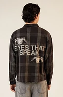 Pacsun Graphic Flannel Shirt