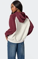 Edikted Raglan Bow Oversized Hoodie