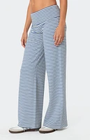 Edikted Lilah Striped Fold Over Pants