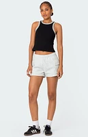 Edikted Wes Contrast Ribbed Tank Top