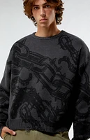 PacSun Chainlink Cropped Sweater