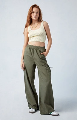 PacSun Linen Pull-On Baggy Cargo Pants