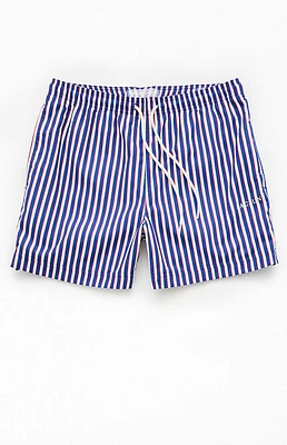 Pacsun Yacht Striped 4.5" Swim Trunks