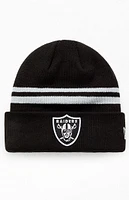 New Era Las Vegas Raiders Striped Beanie