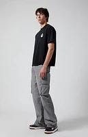 Pacsun Gray Extreme Baggy Cargo Jeans