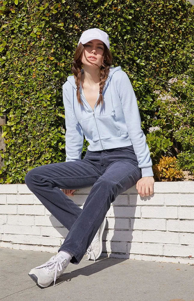 John Galt Navy Corduroy Straight Leg Pants