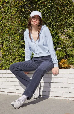 John Galt Navy Corduroy Straight Leg Pants