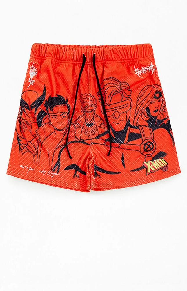 Civil x X-Men '97 Red Mesh Basketball Shorts