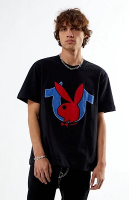 True Religion x Playboy Applique Logo T-Shirt