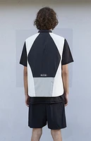 A.R.C. Black Nylon Color Block Vest