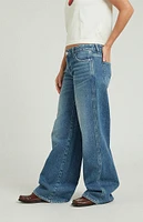 PacSun Casey Medium Indigo Low Rise Baggy Jeans