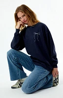 PS / LA Bow Crew Neck Sweatshirt