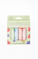 CELAVI 4 Pack Fruit Fusion Lip Balms