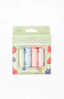 CELAVI 4 Pack Fruit Fusion Lip Balms